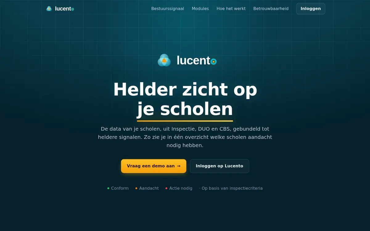 Website van Lucento